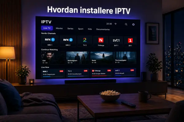 Hvordan installere IPTV: Komplett guide for alle enheter (2026)