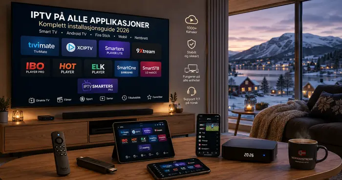IPTV på alle applikasjoner: komplett installasjonsguide 2026